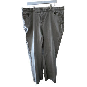 CJ Banks Gray Denim Straight Leg Stretch High Rise Jeans Womans Plus Size 20W